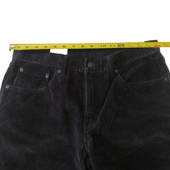 Levi's Womens Black /Dark Blue Hue Corduroy Straight Leg Pants 30x30 NWT - Picture 4 of 16